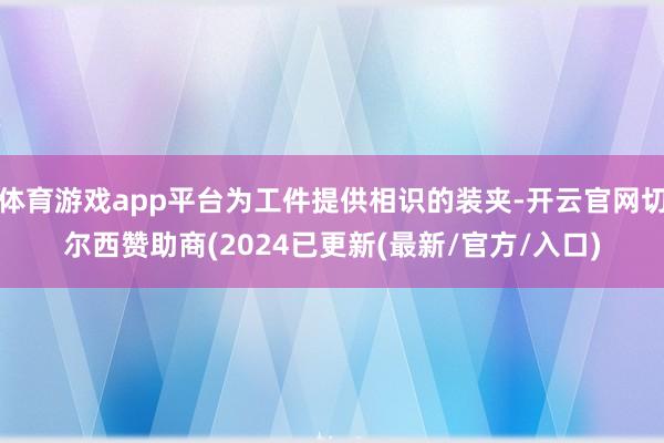 体育游戏app平台为工件提供相识的装夹-开云官网切尔西赞助商(2024已更新(最新/官方/入口)