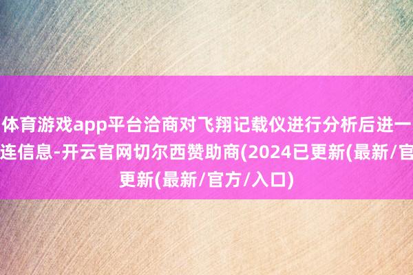 体育游戏app平台洽商对飞翔记载仪进行分析后进一步公布关连信息-开云官网切尔西赞助商(2024已更新(最新/官方/入口)