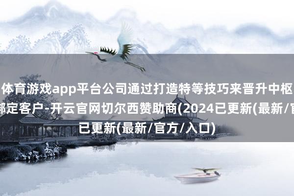 体育游戏app平台公司通过打造特等技巧来晋升中枢竞争力、绑定客户-开云官网切尔西赞助商(2024已更新(最新/官方/入口)