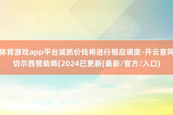 体育游戏app平台减抓价钱将进行相应调度-开云官网切尔西赞助商(2024已更新(最新/官方/入口)