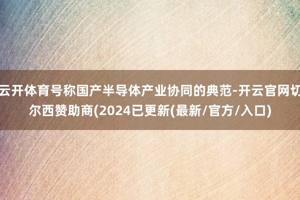 云开体育号称国产半导体产业协同的典范-开云官网切尔西赞助商(2024已更新(最新/官方/入口)