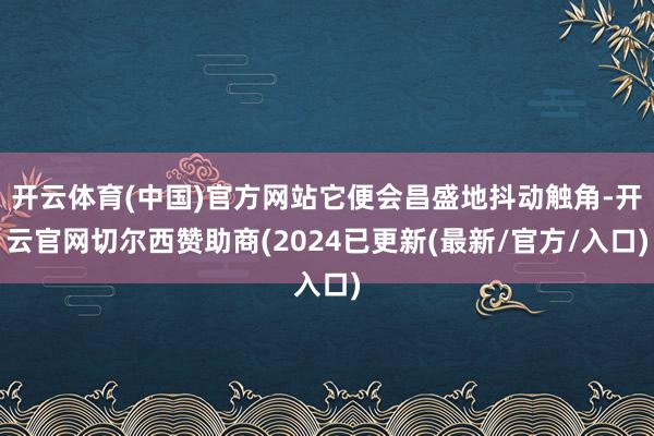 开云体育(中国)官方网站它便会昌盛地抖动触角-开云官网切尔西赞助商(2024已更新(最新/官方/入口)